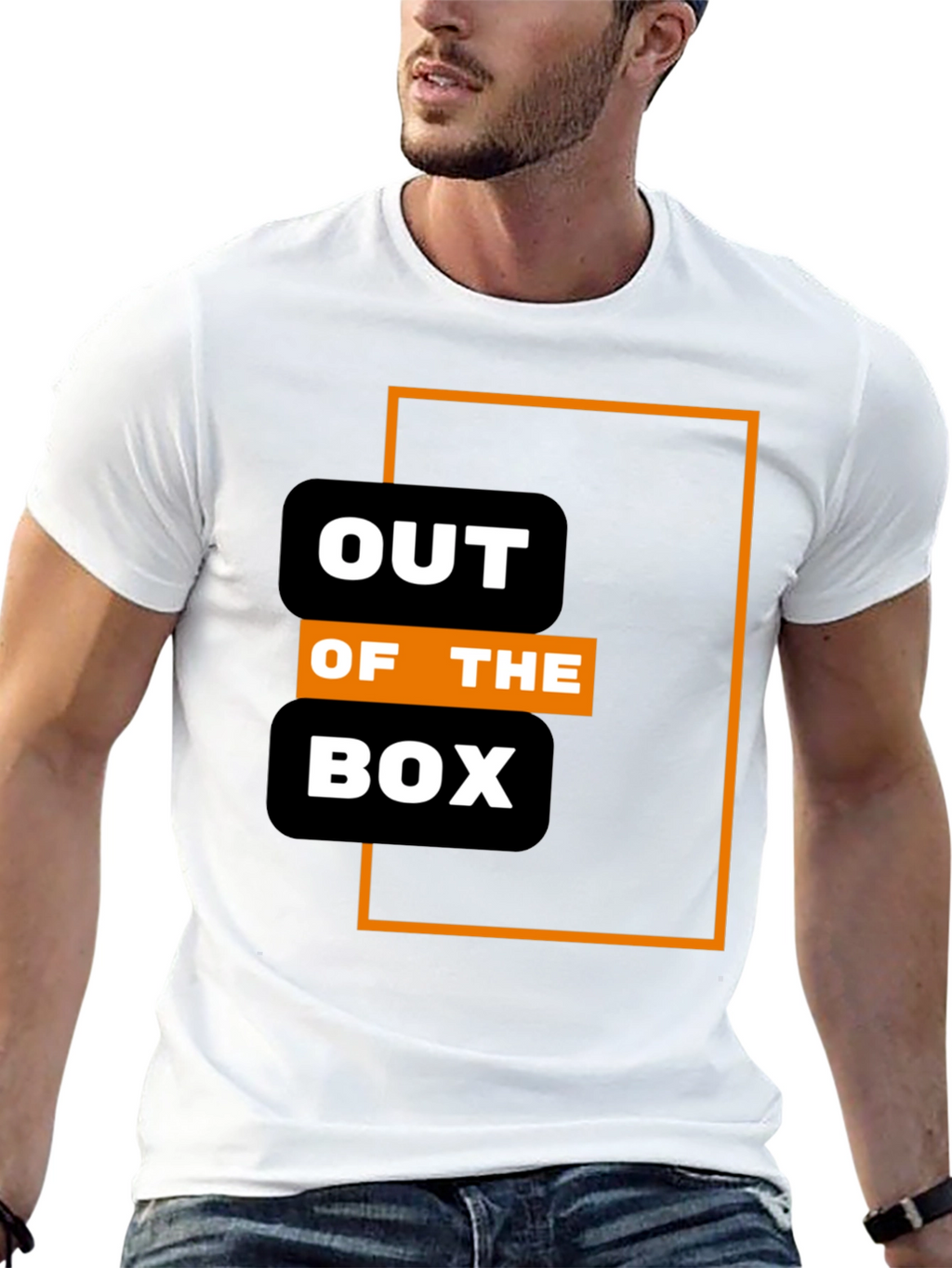 Out of the Box Graphic T-Shirt - Modern Design