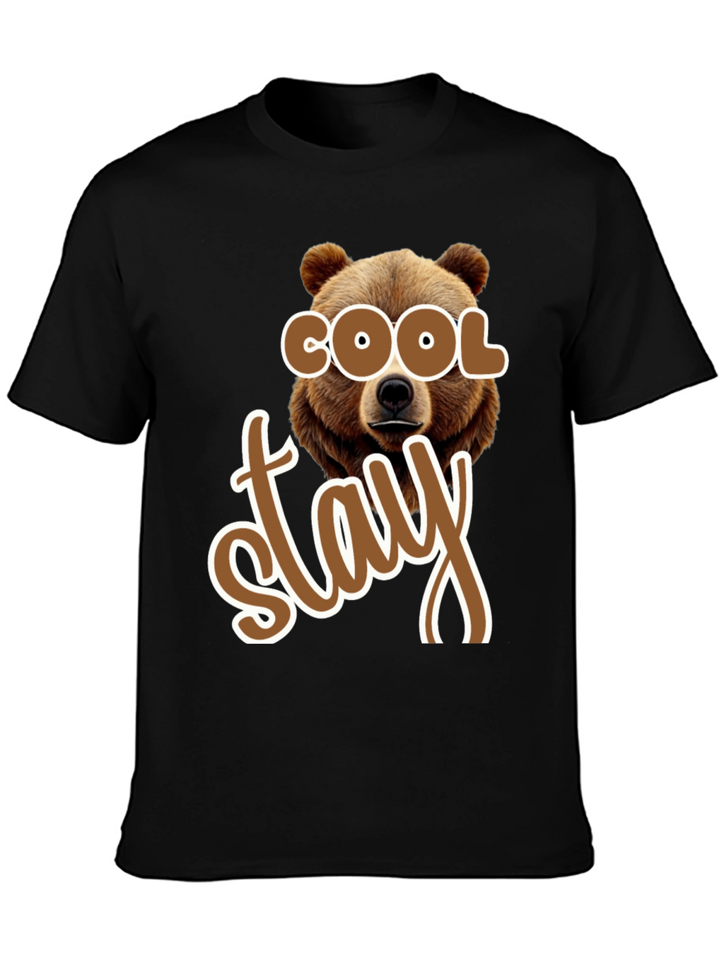 Cool Stay Bear Graphic T-Shirt