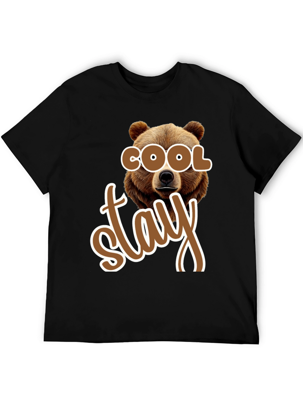 Cool Stay Bear Graphic T-Shirt
