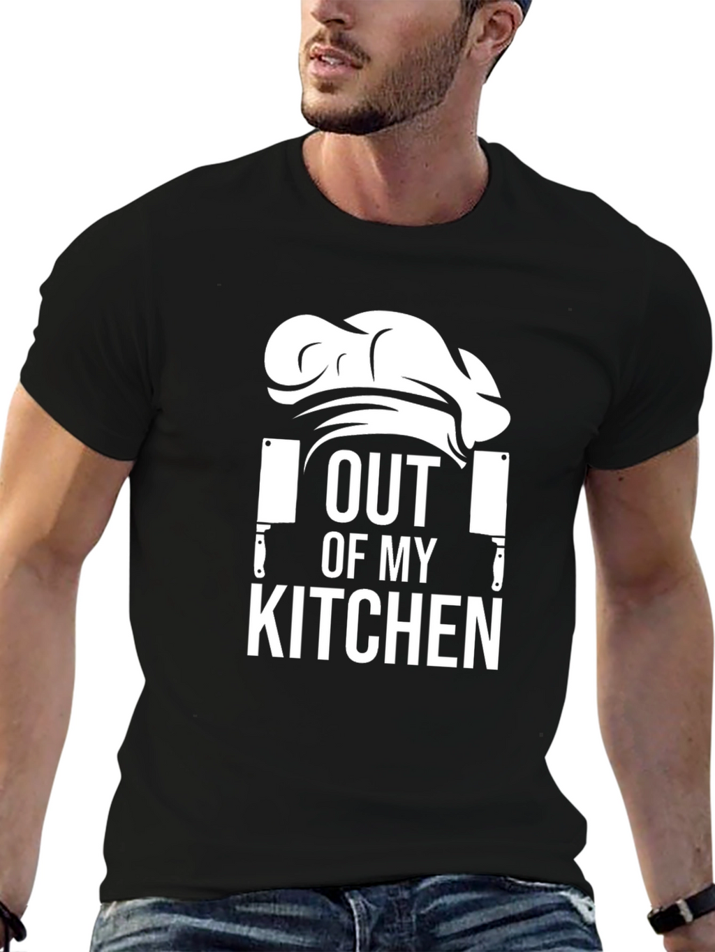Out of My Kitchen Chef Graphic T-Shirt