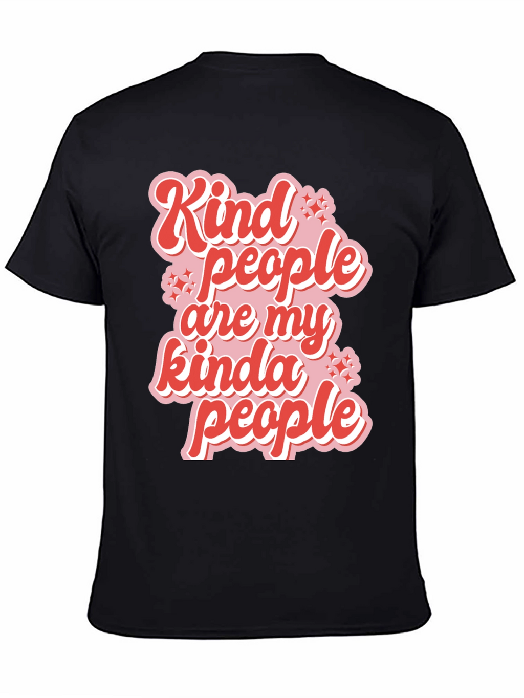 Kind People Graphic Tee - Black Casual T-Shirt
