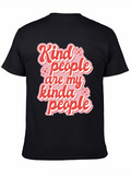 Kind People Graphic Tee - Black Casual T-Shirt