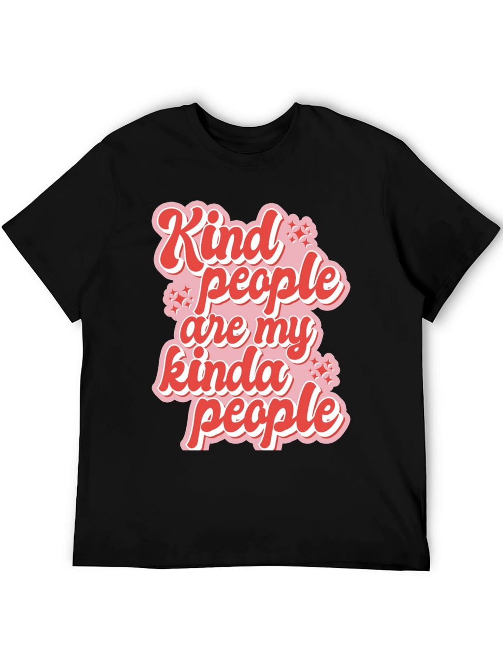 Kind People Graphic Tee - Black Casual T-Shirt