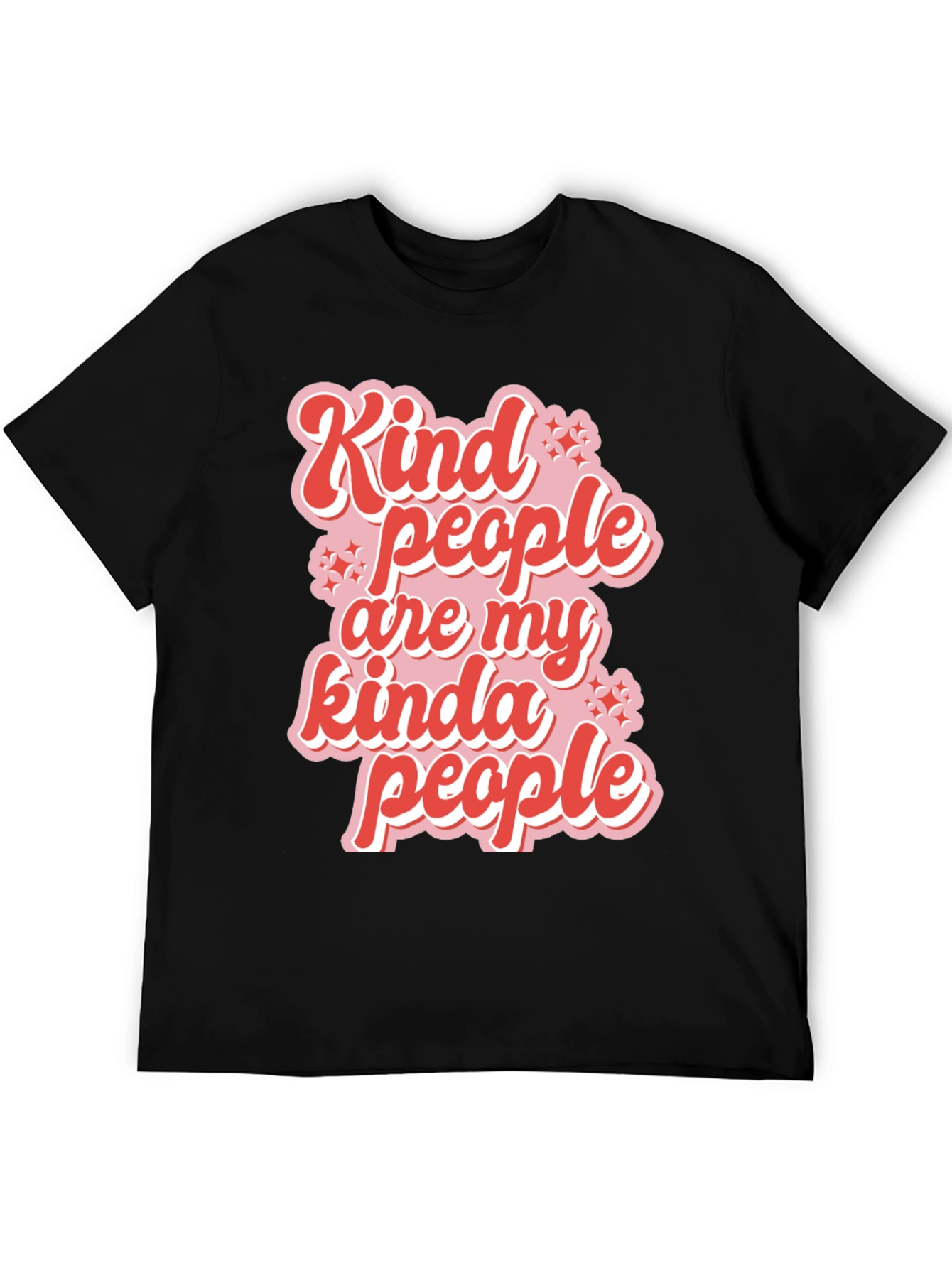 Kind People Graphic Tee - Black Casual T-Shirt