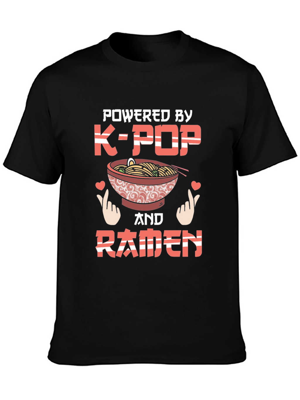 K-Pop & Ramen T-Shirt - Powered By Tee
