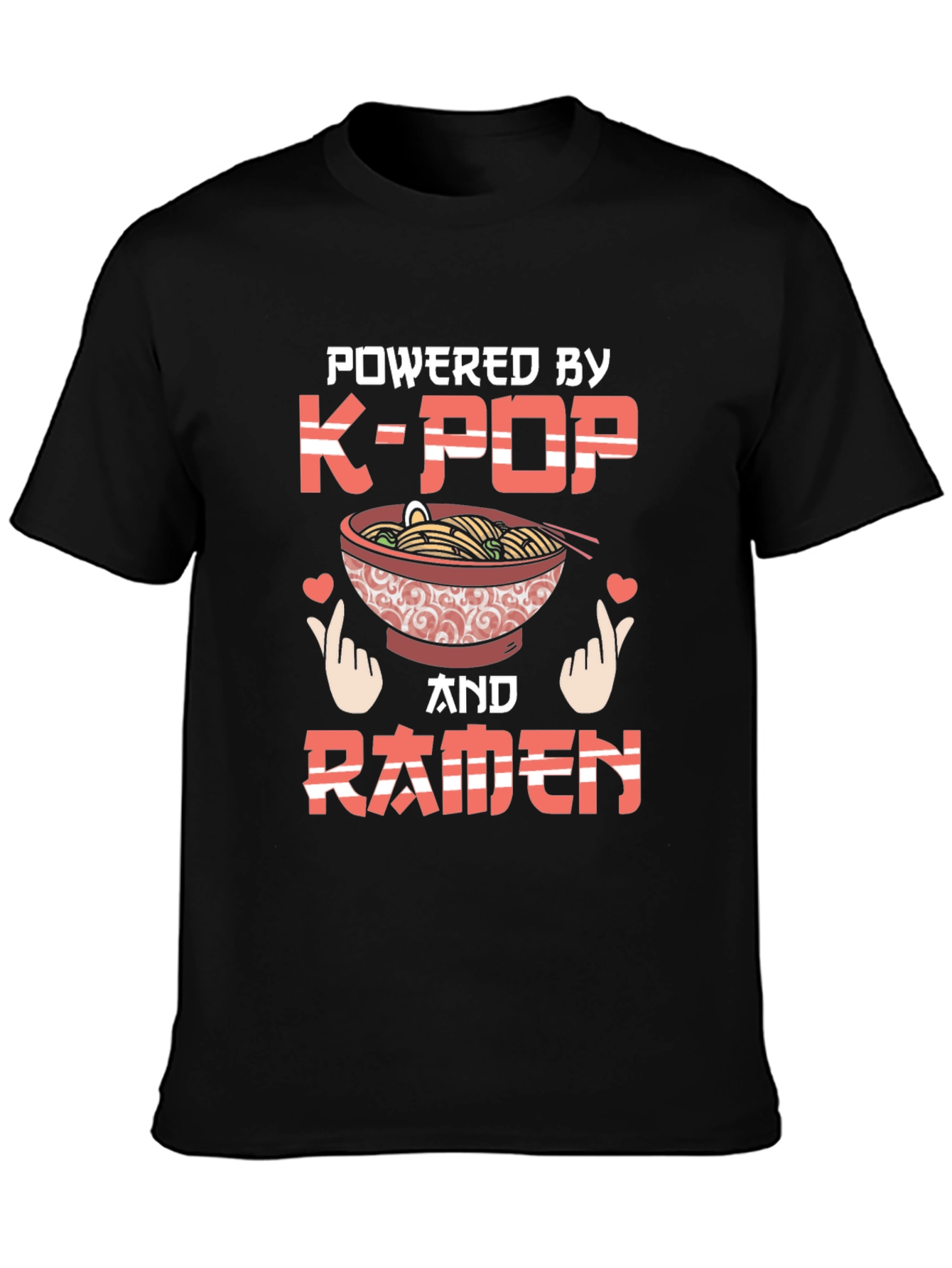K-Pop & Ramen T-Shirt - Powered By Tee