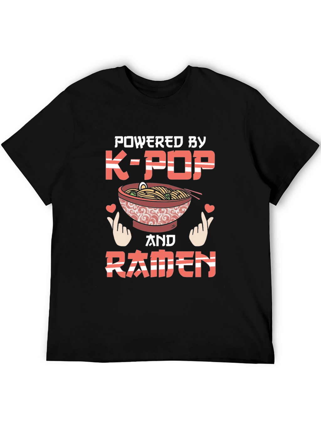 K-Pop & Ramen T-Shirt - Powered By Tee