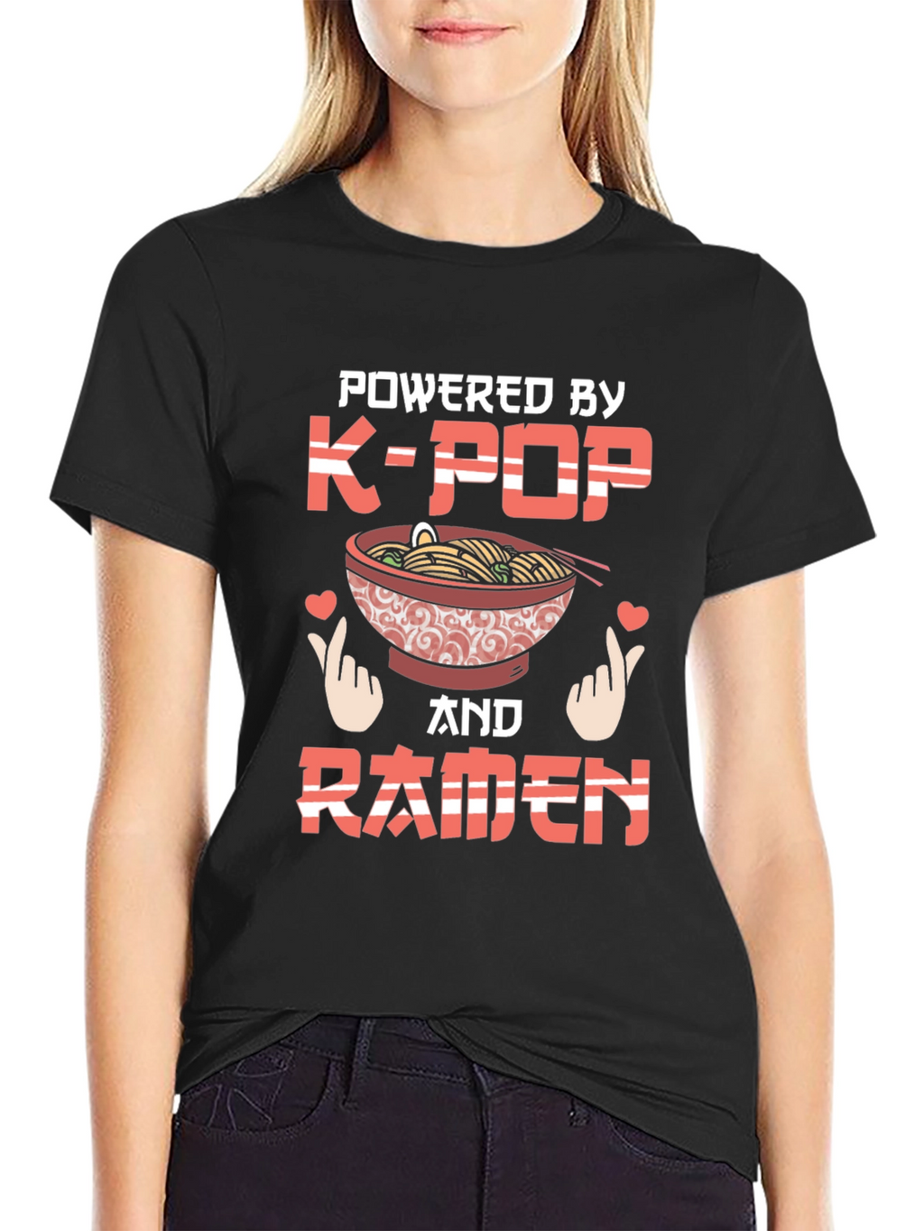 K-Pop & Ramen T-Shirt - Powered By Tee