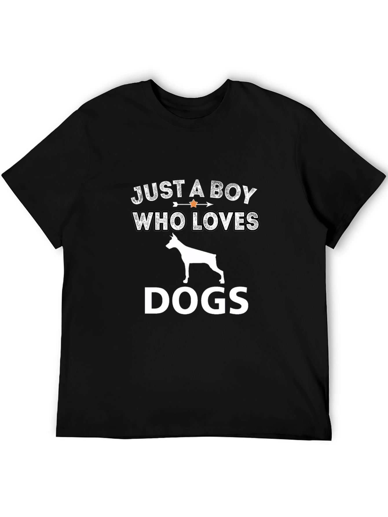 Boy Who Loves Dogs Graphic Tee