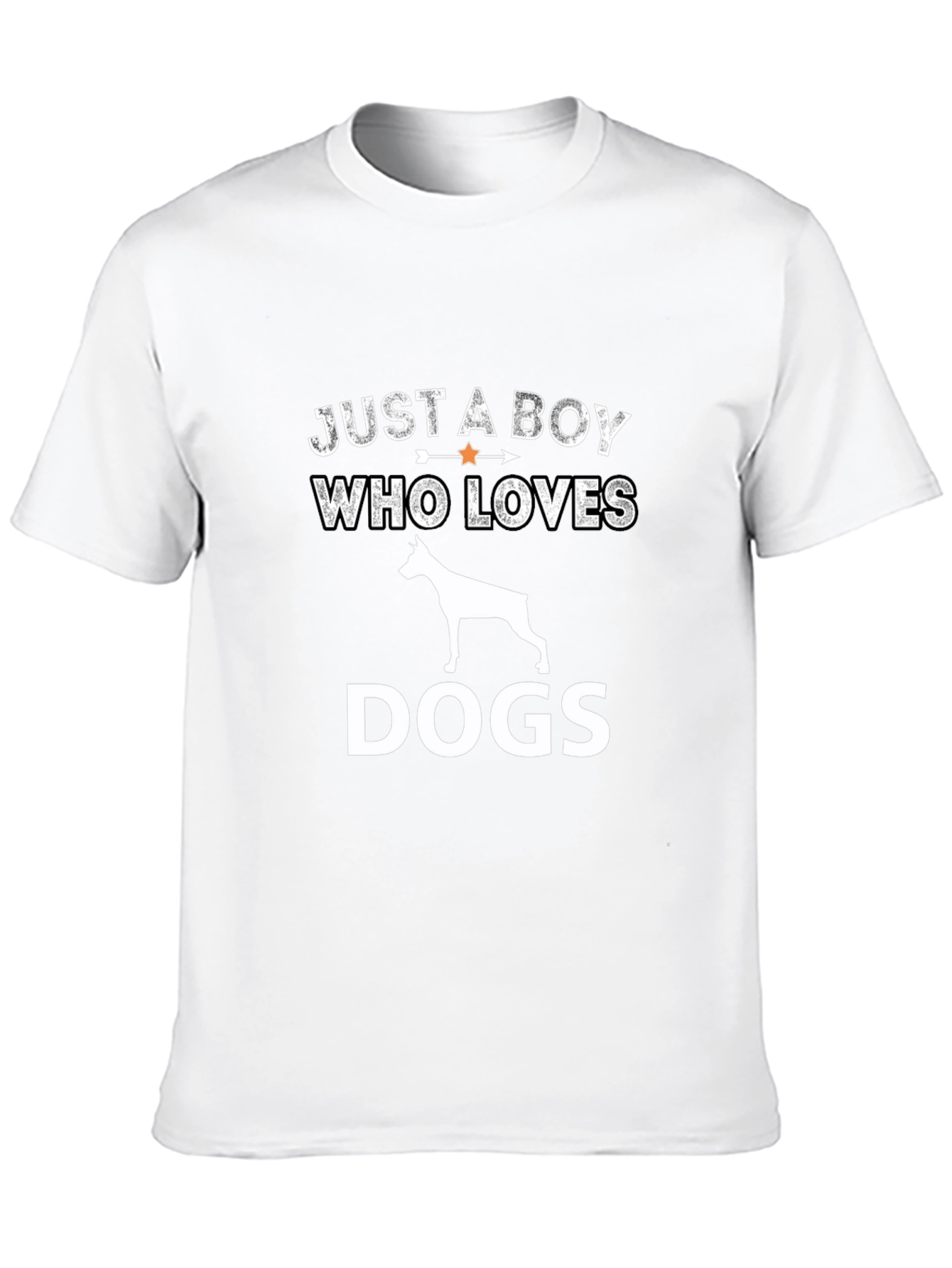 Boy Who Loves Dogs Graphic Tee