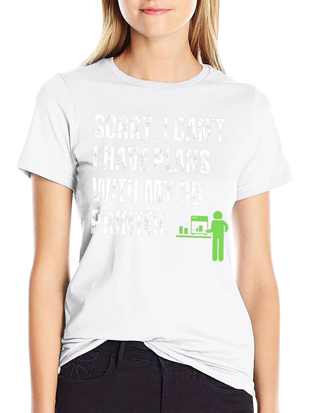 3D Printer Plans Graphic Tee - Black