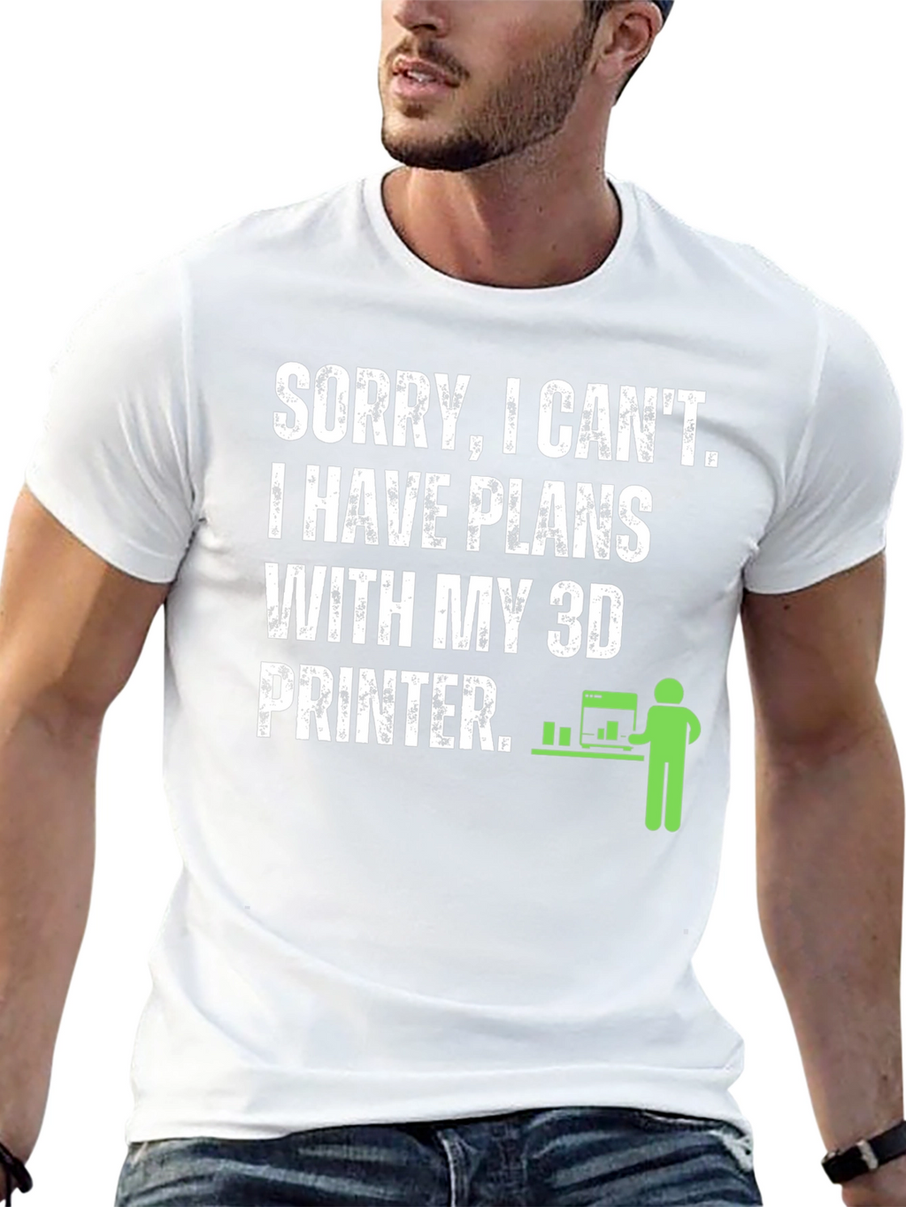 3D Printer Plans Graphic Tee - Black