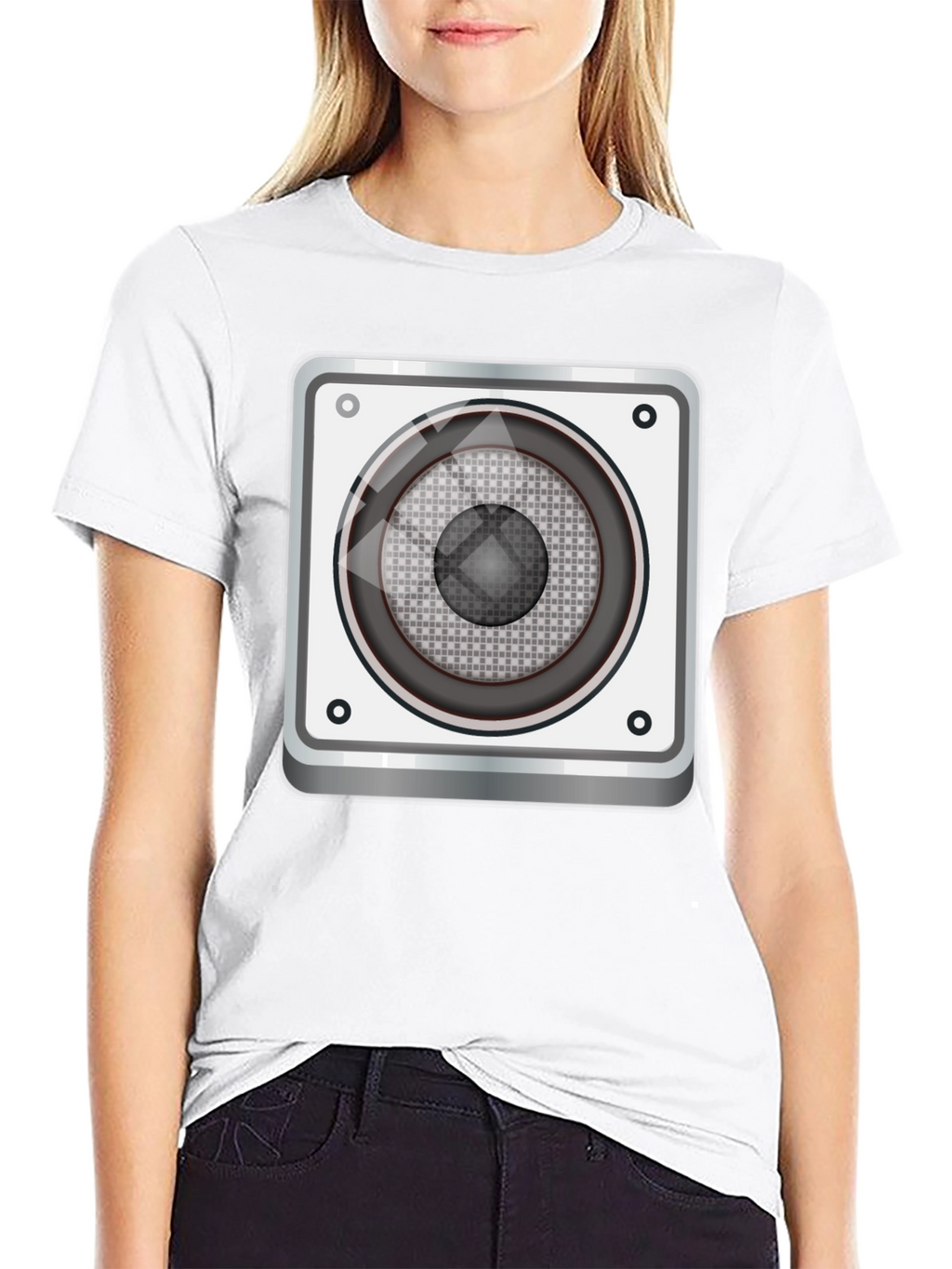 Speaker Graphic Tee - Music Lovers T-Shirt