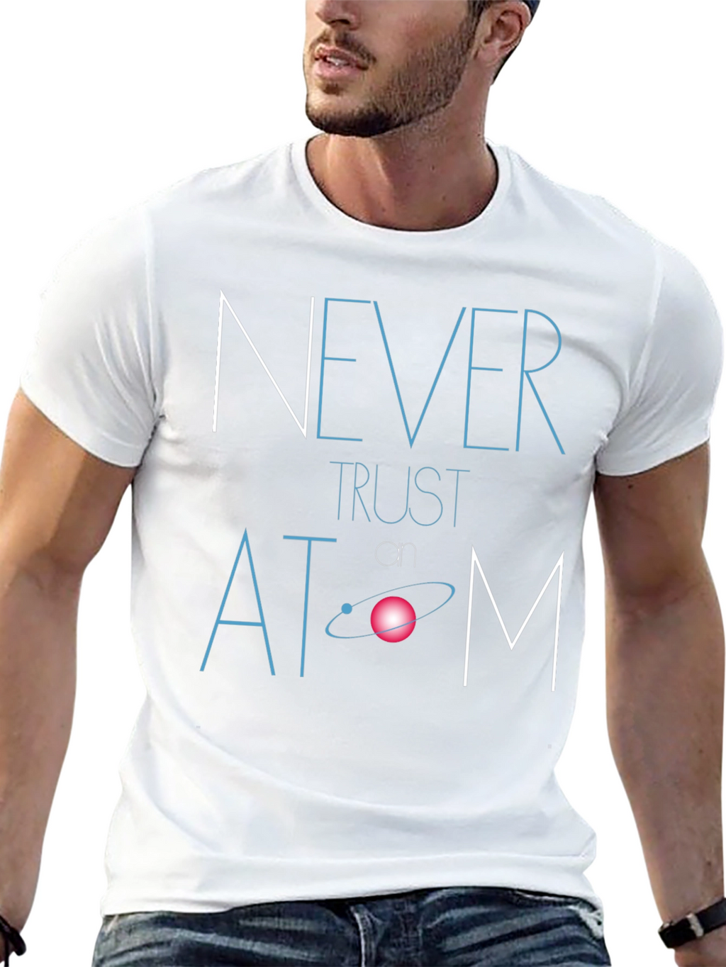 Never Trust Atom Funny Graphic Tee