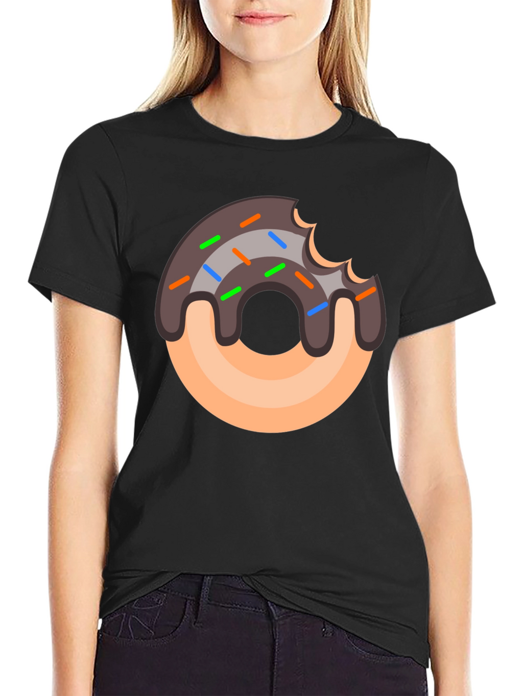 Donut Graphic T-Shirt - Sweet Tooth Style
