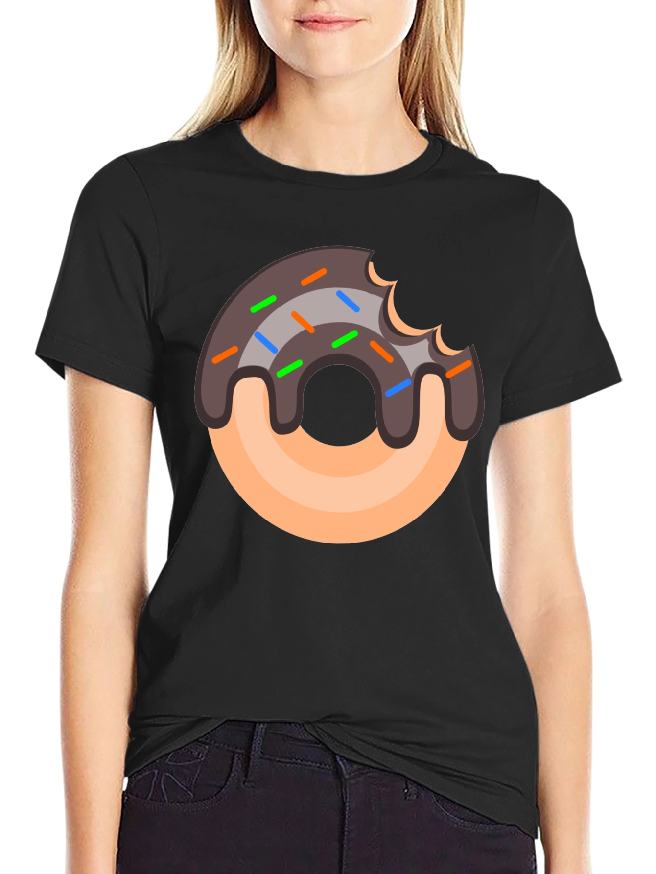 Donut Graphic T-Shirt - Sweet Tooth Style
