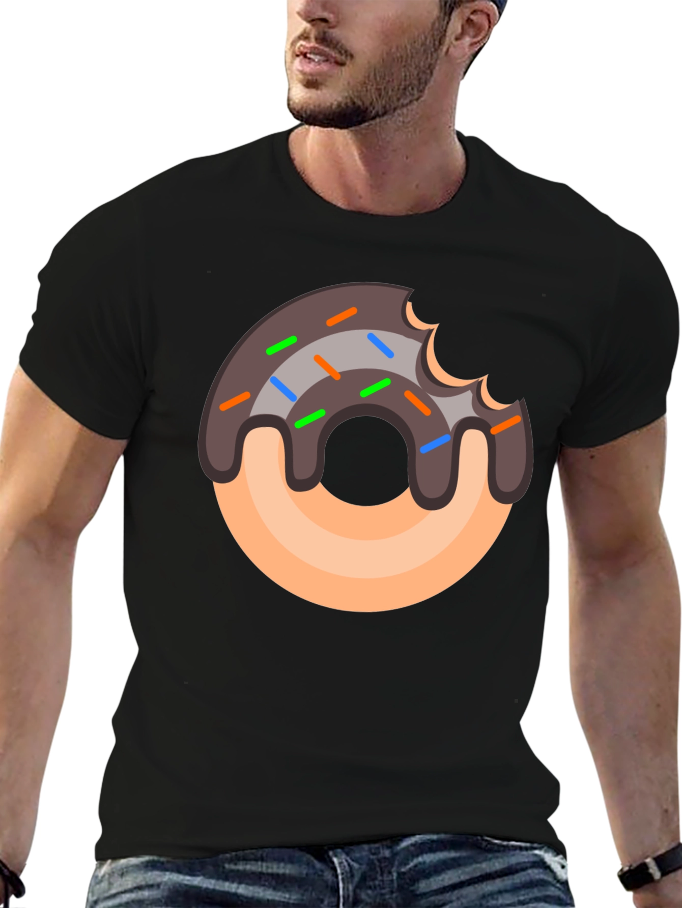 Donut Graphic T-Shirt - Sweet Tooth Style