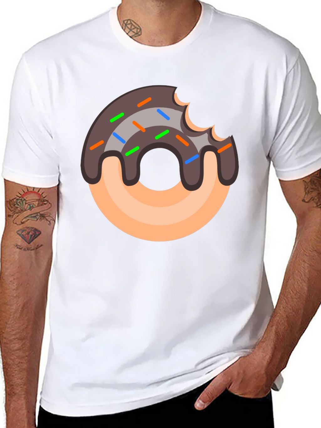 Donut Graphic T-Shirt - Sweet Tooth Style