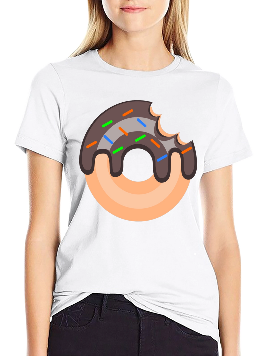 Donut Graphic T-Shirt - Sweet Tooth Style