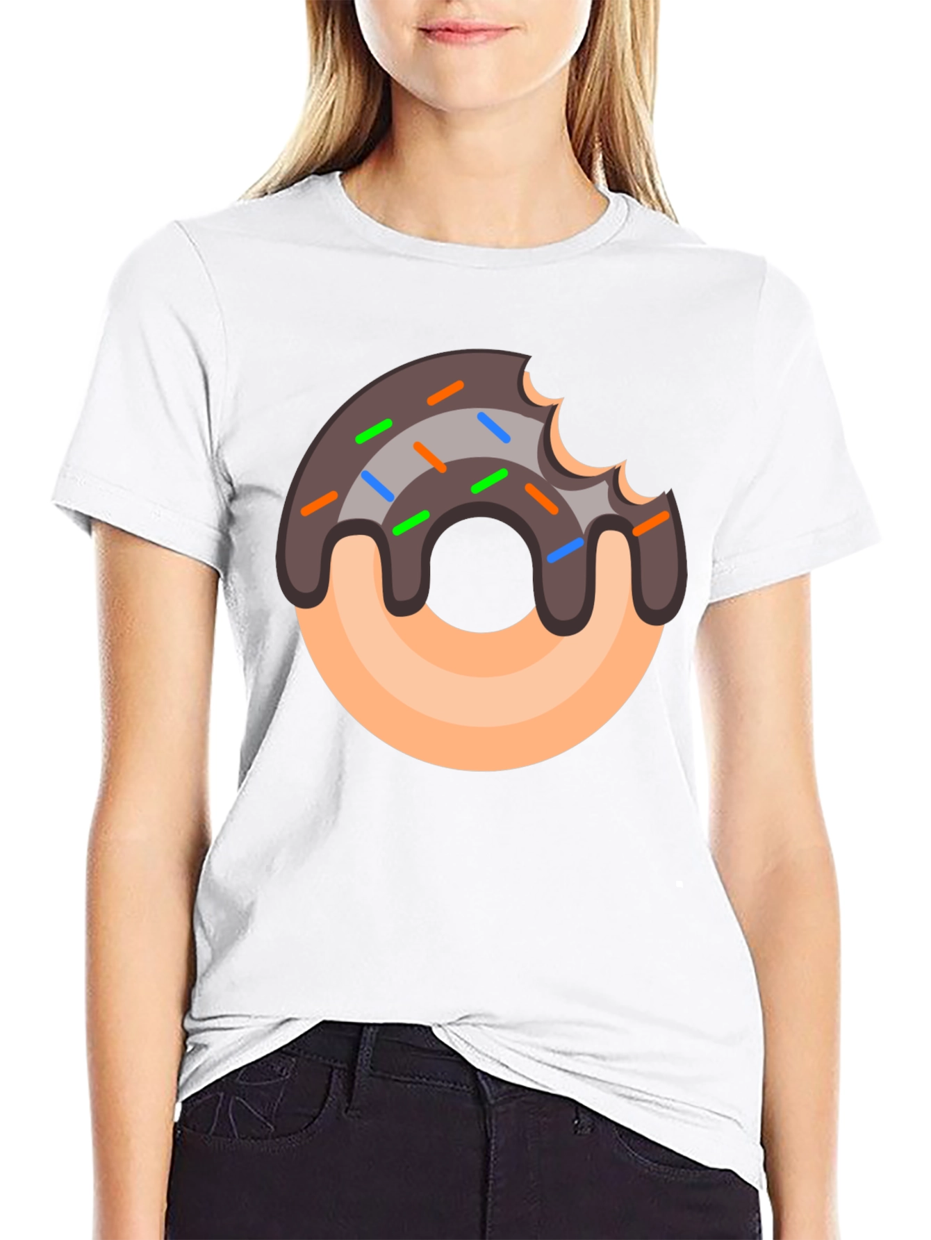 Donut Graphic T-Shirt - Sweet Tooth Style