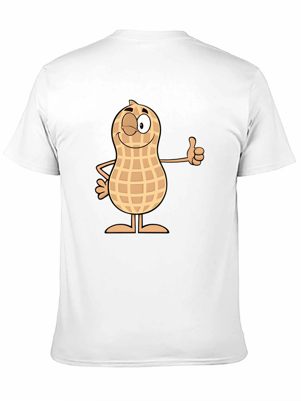 Funny Peanut Cartoon Black T-Shirt