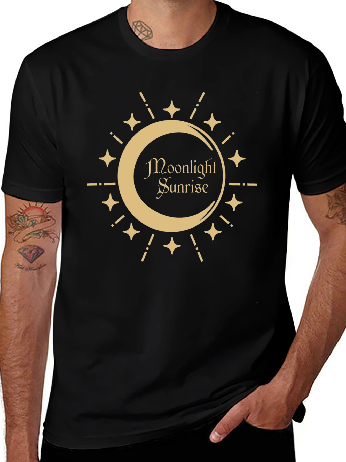 Moonlight Sunrise Graphic Tee - Stylish & Comfortable