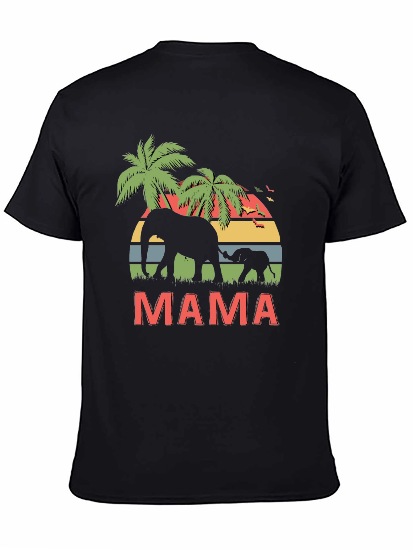 Mama Elephant Graphic Tee - Wildlife Lovers T-Shirt
