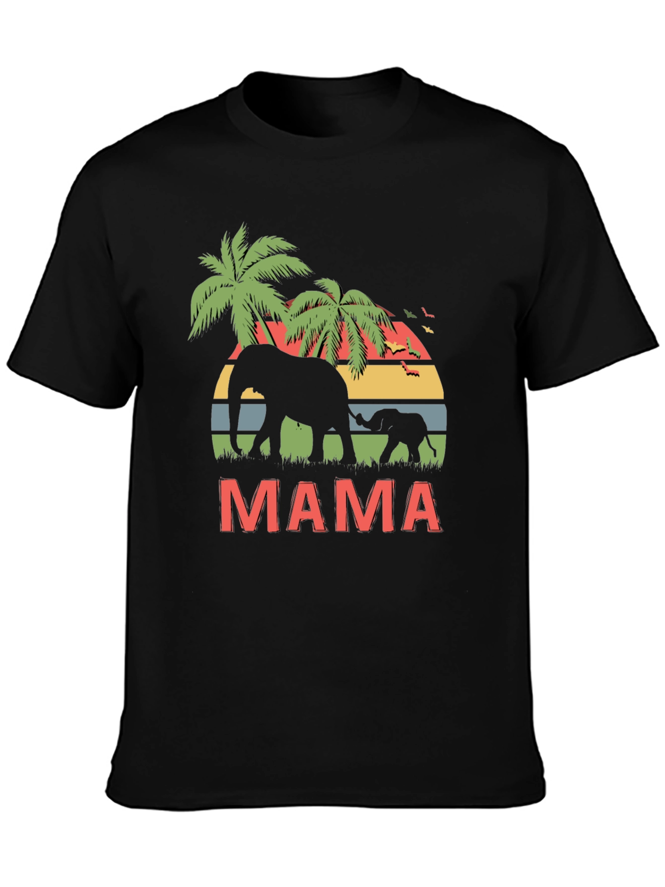 Mama Elephant Graphic Tee - Wildlife Lovers T-Shirt