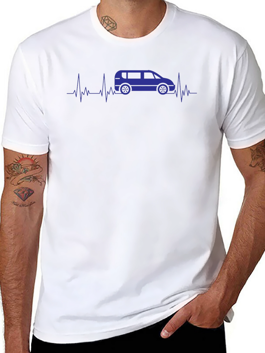 Van Life Heartbeat T-Shirt - Black