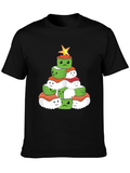 Sushi Christmas Tree Graphic Tee - Holiday Apparel