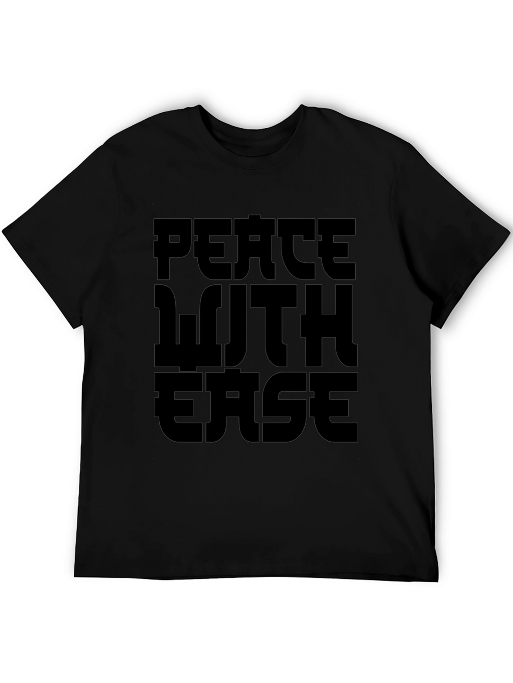 Peace With Ease Black Graphic Tee