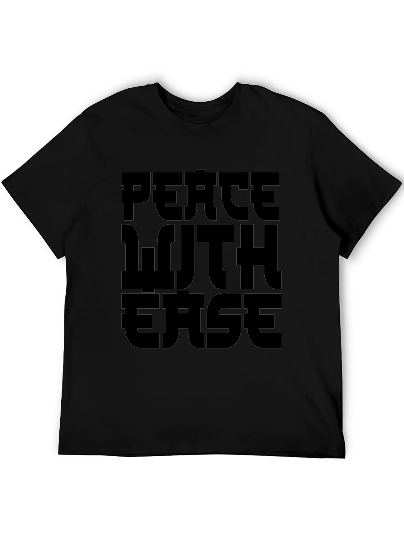Peace With Ease Black Graphic Tee
