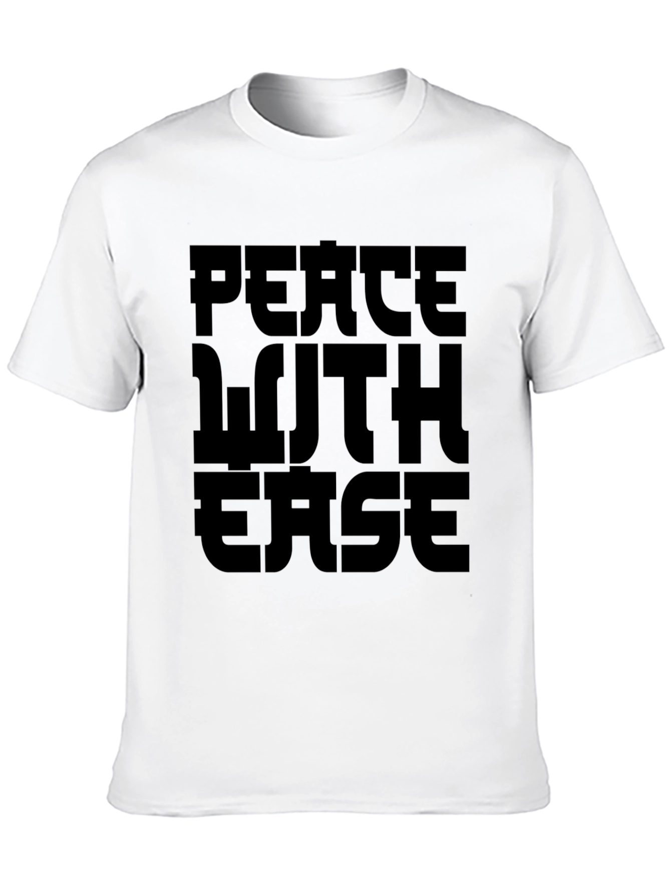 Peace With Ease Black Graphic Tee