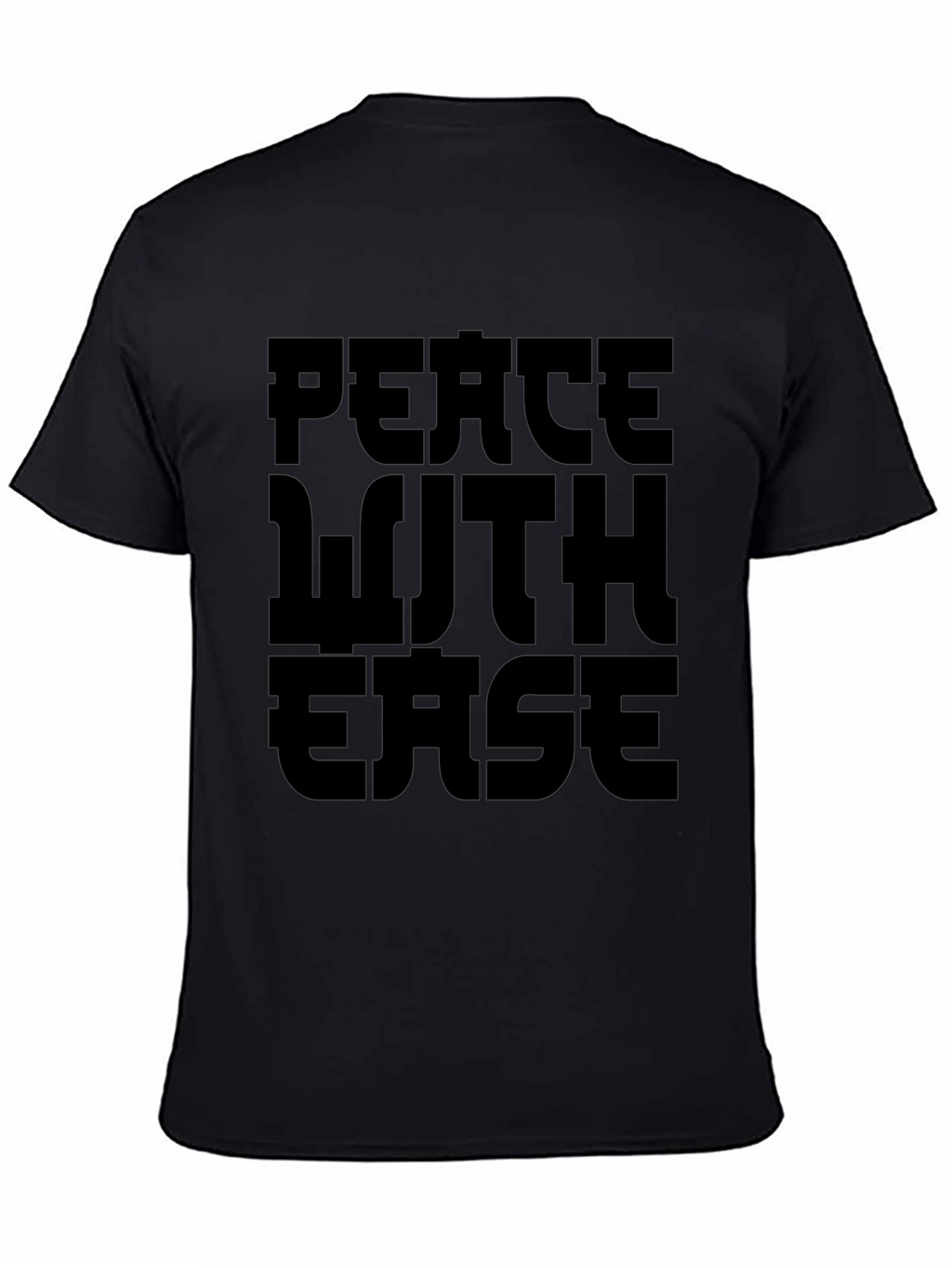 Peace With Ease Black Graphic Tee
