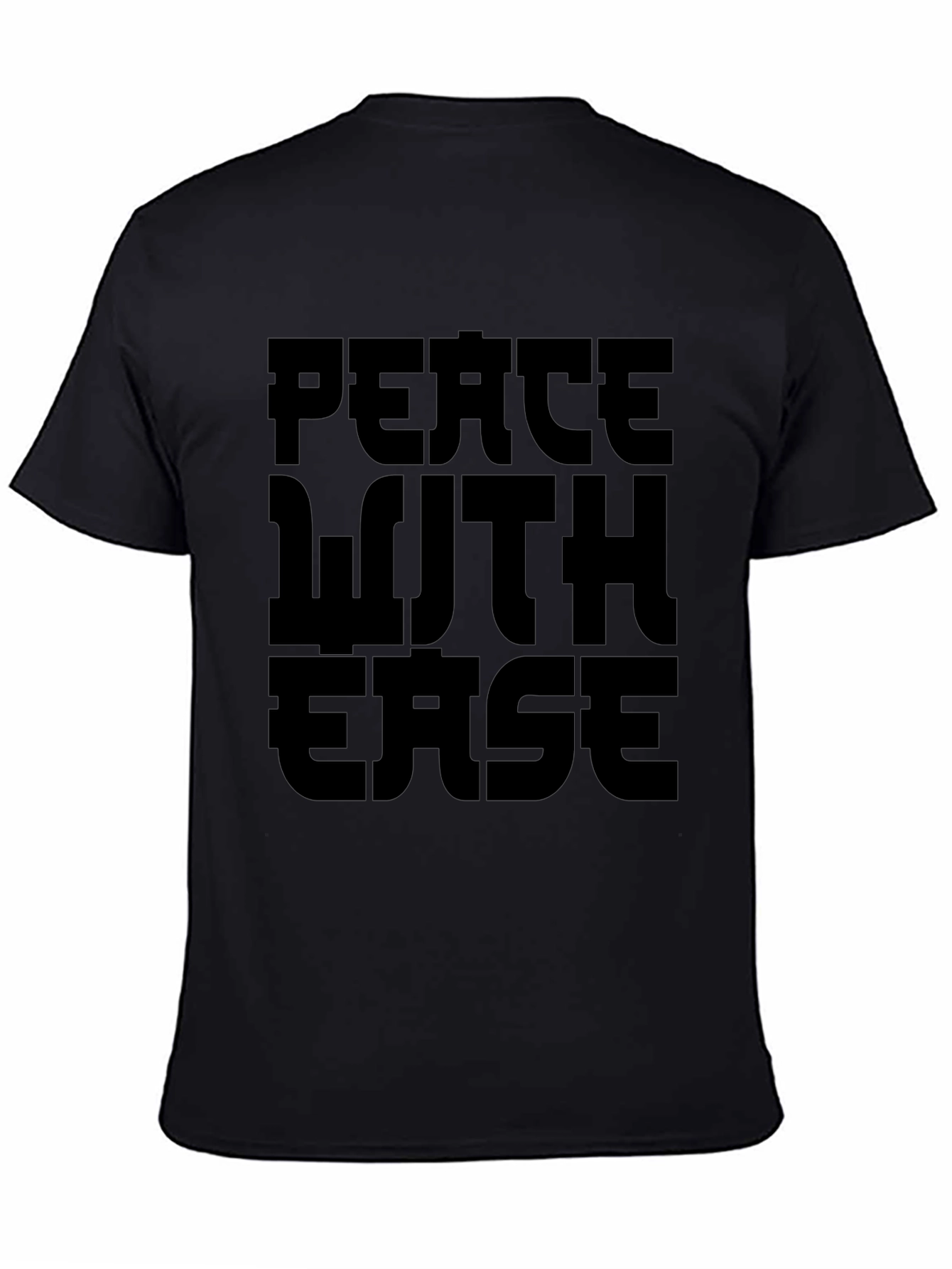 Peace With Ease Black Graphic Tee