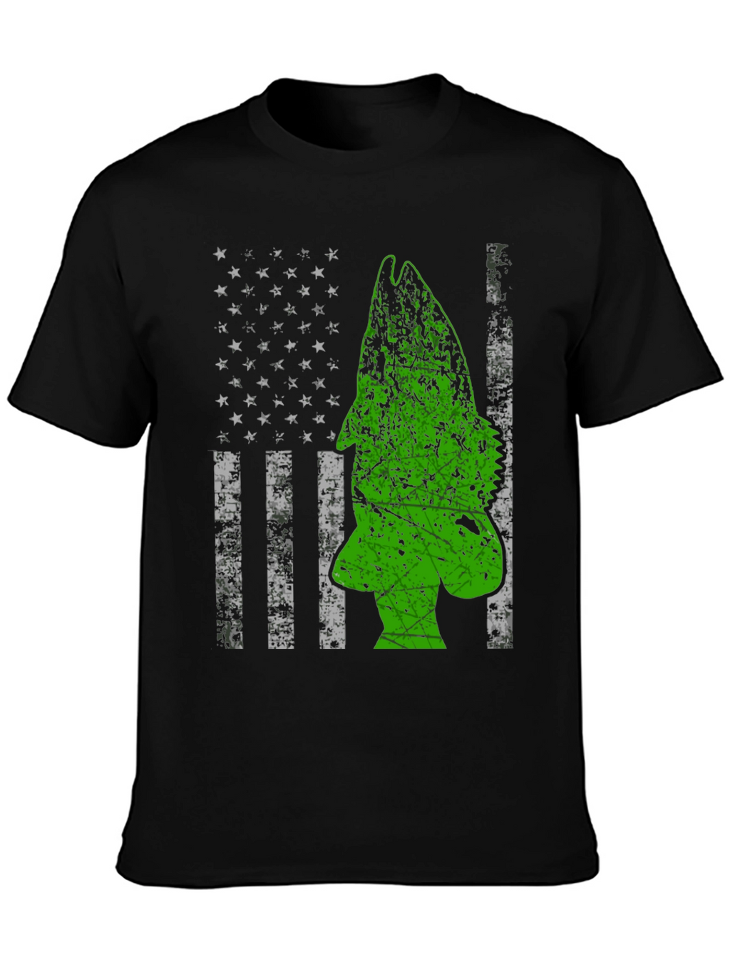 American Flag Bass Fishing Graphic Tee