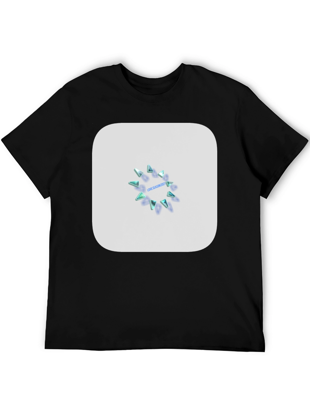 Modern Black Graphic Tee - Love Season 2021