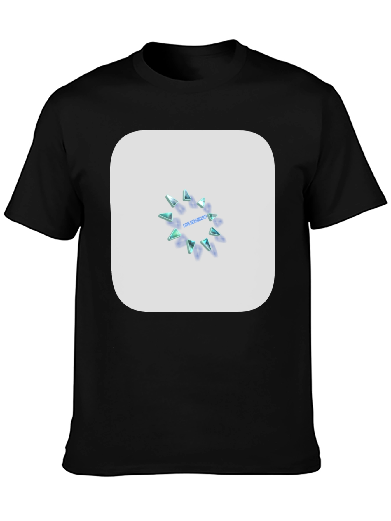 Modern Black Graphic Tee - Love Season 2021