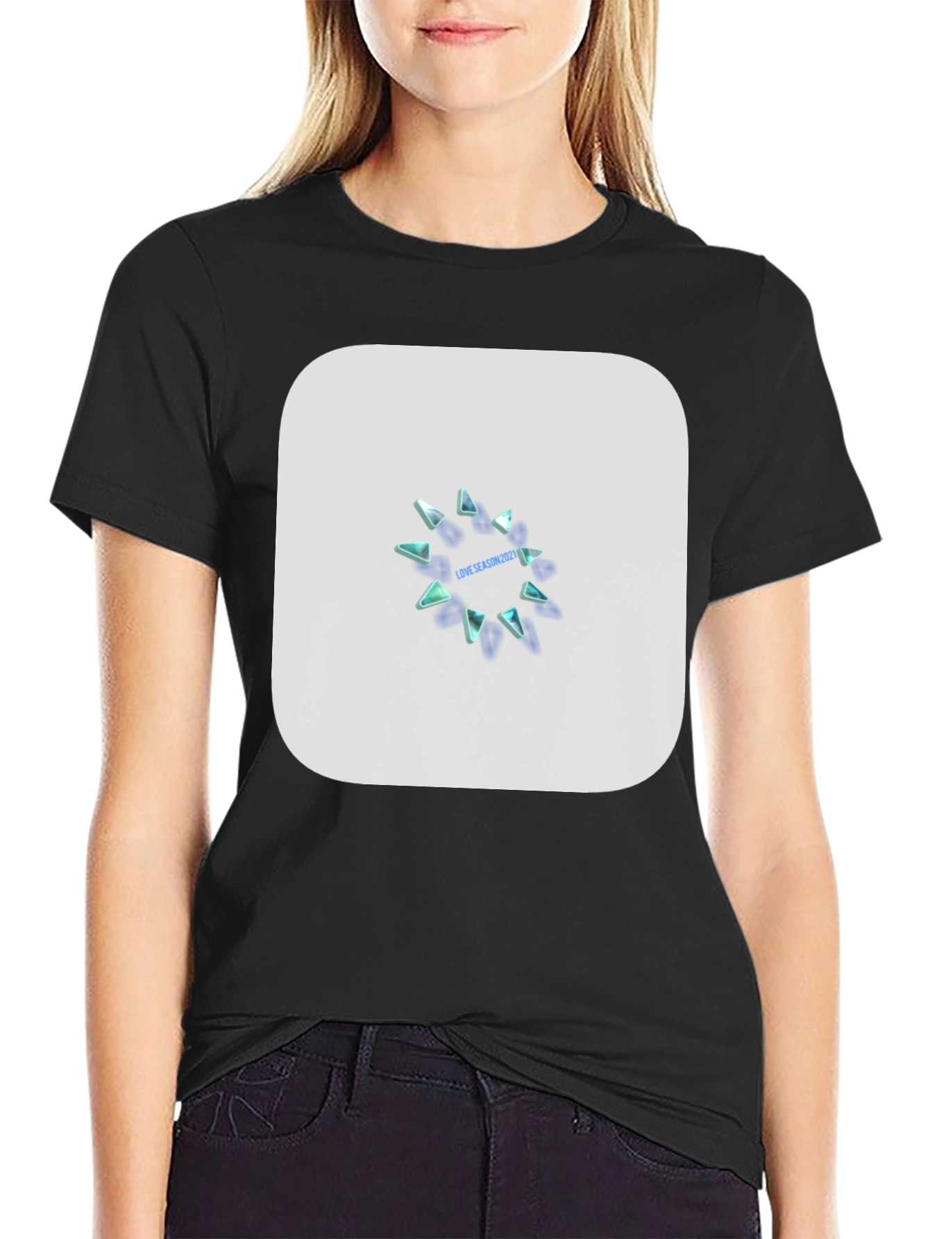 Modern Black Graphic Tee - Love Season 2021