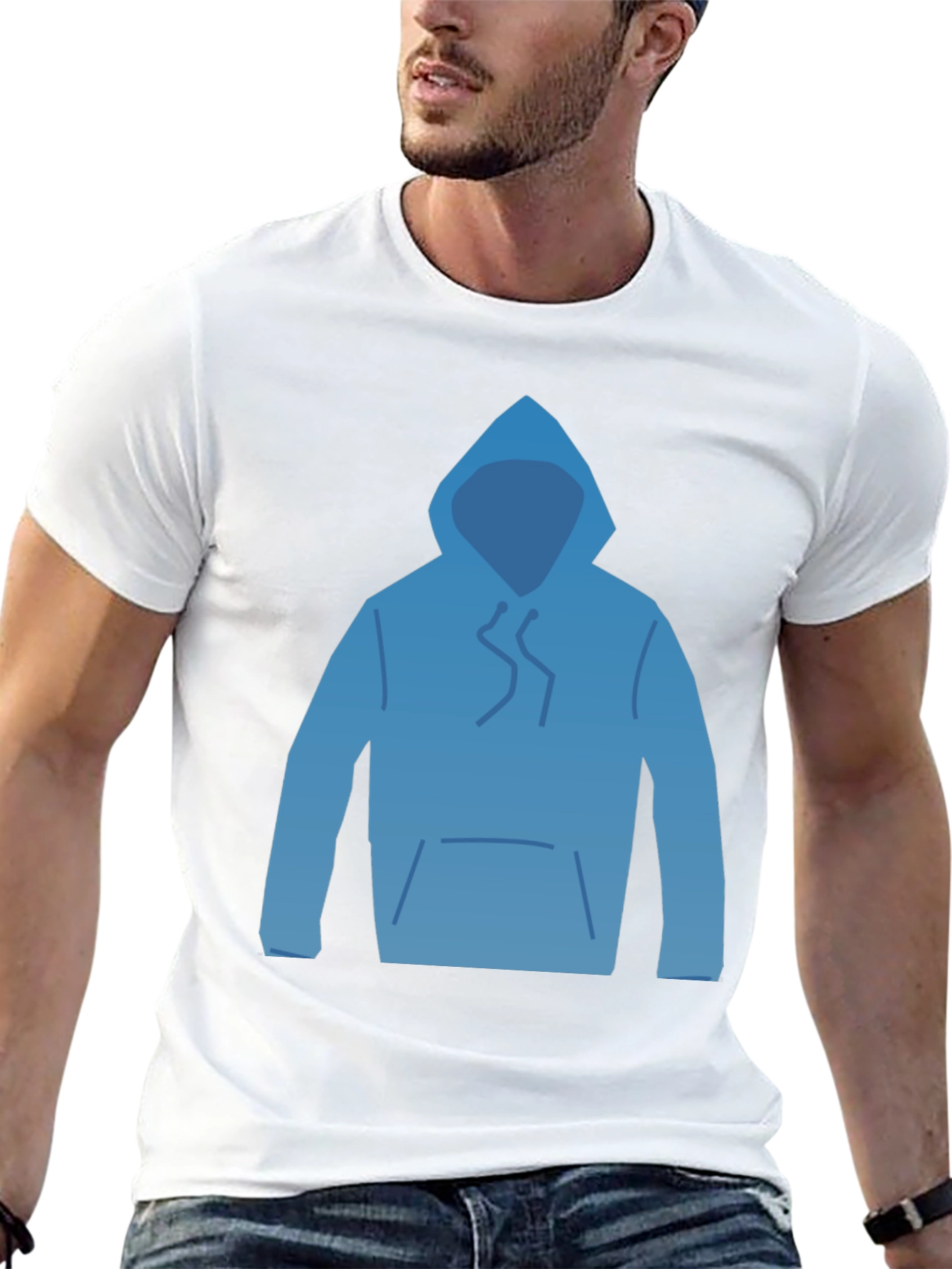 Hoodie Graphic T-Shirt - Casual Comfort