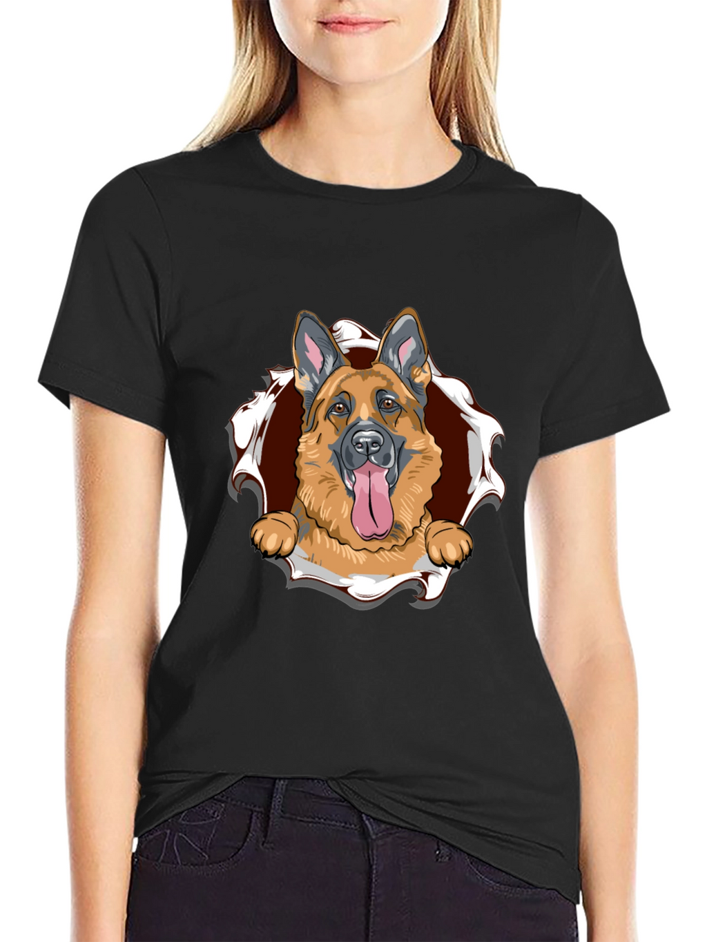 German Shepherd Dog Graphic T-Shirt