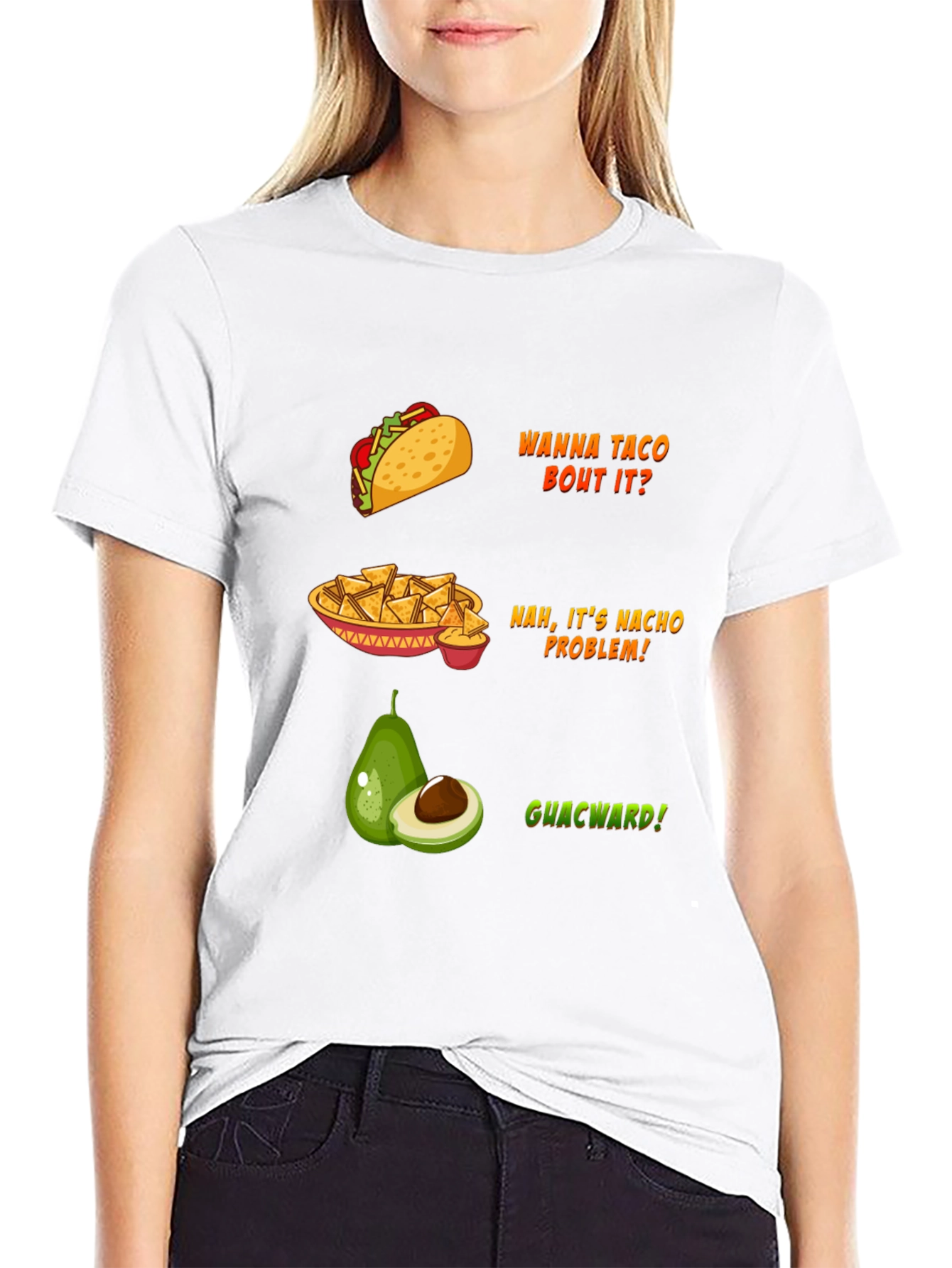 Funny Food Puns Black T-Shirt