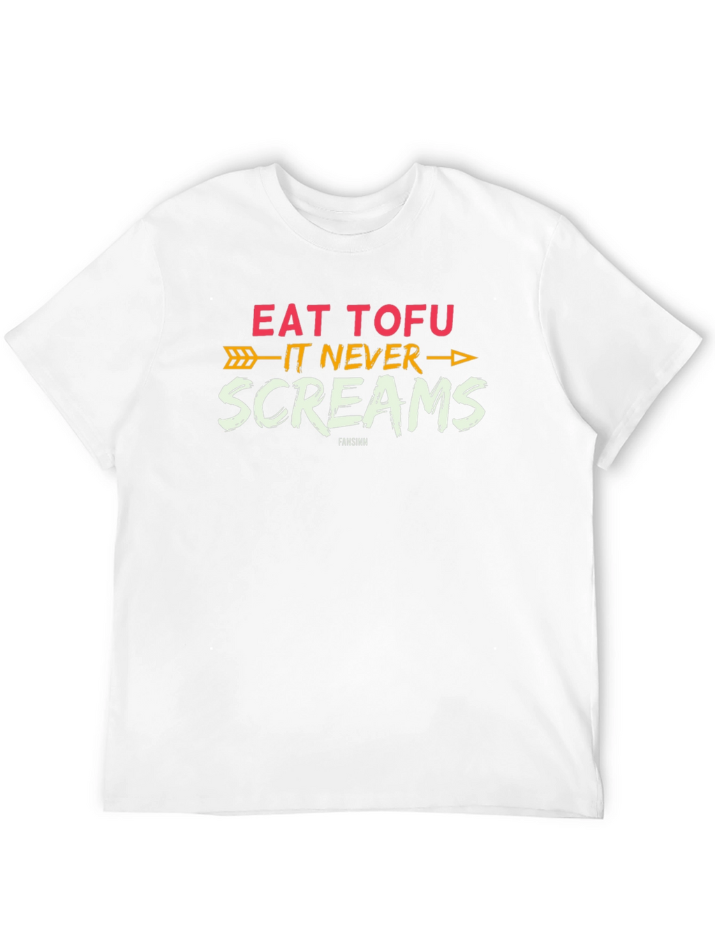 Eat Tofu - It Never Screams Black T-Shirt