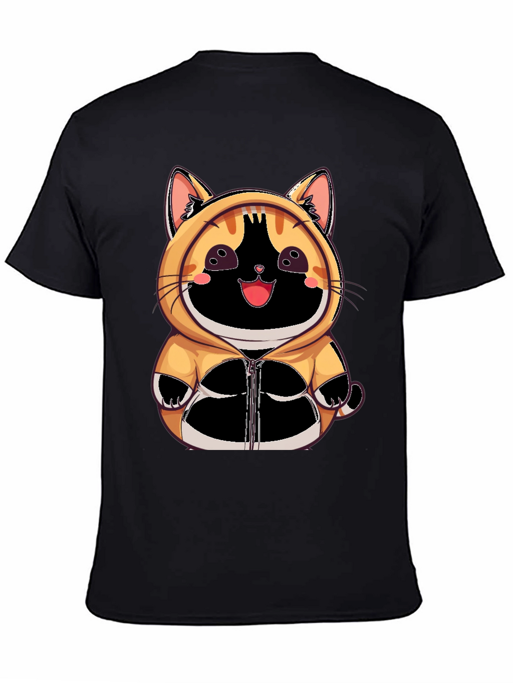 Cute Anime Cat Hoodie T-Shirt