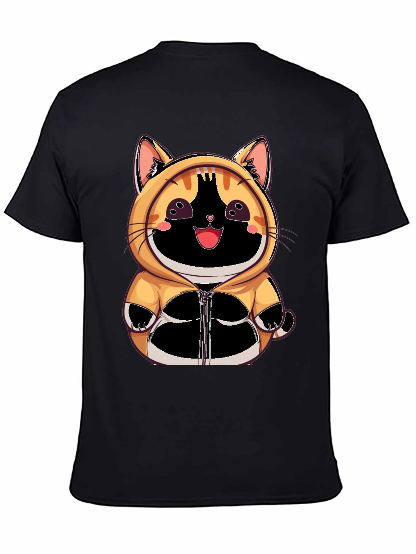 Cute Anime Cat Hoodie T-Shirt