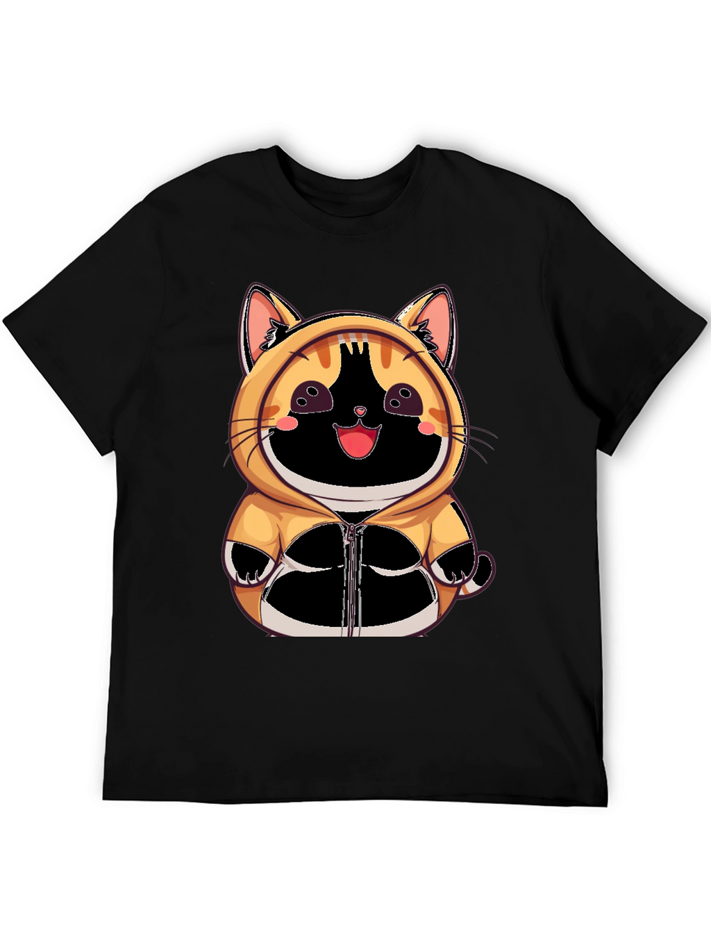 Cute Anime Cat Hoodie T-Shirt