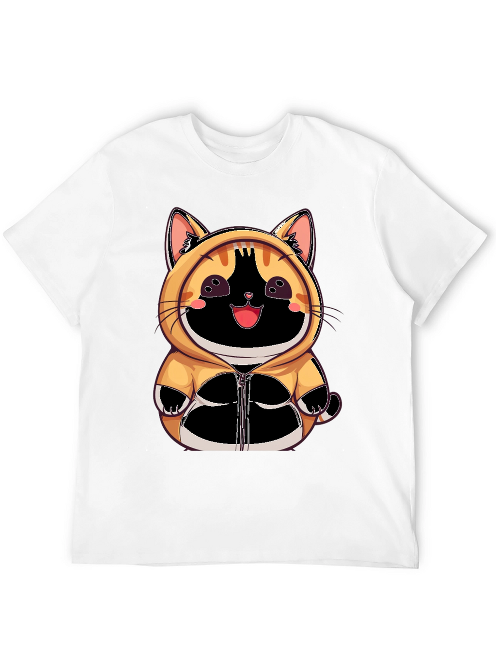Cute Anime Cat Hoodie T-Shirt