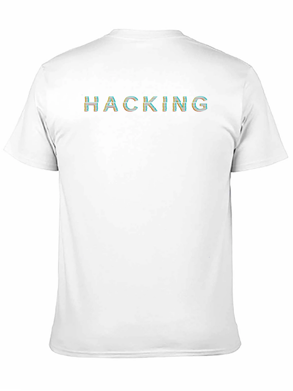 Hacking T-Shirt - Glitch Text Graphic Tee
