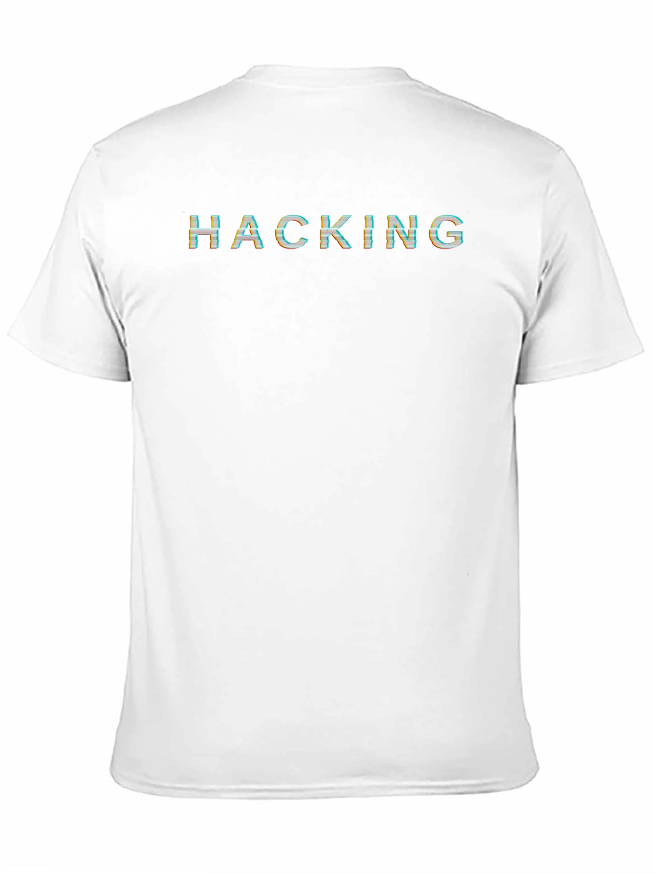 Hacking T-Shirt - Glitch Text Graphic Tee
