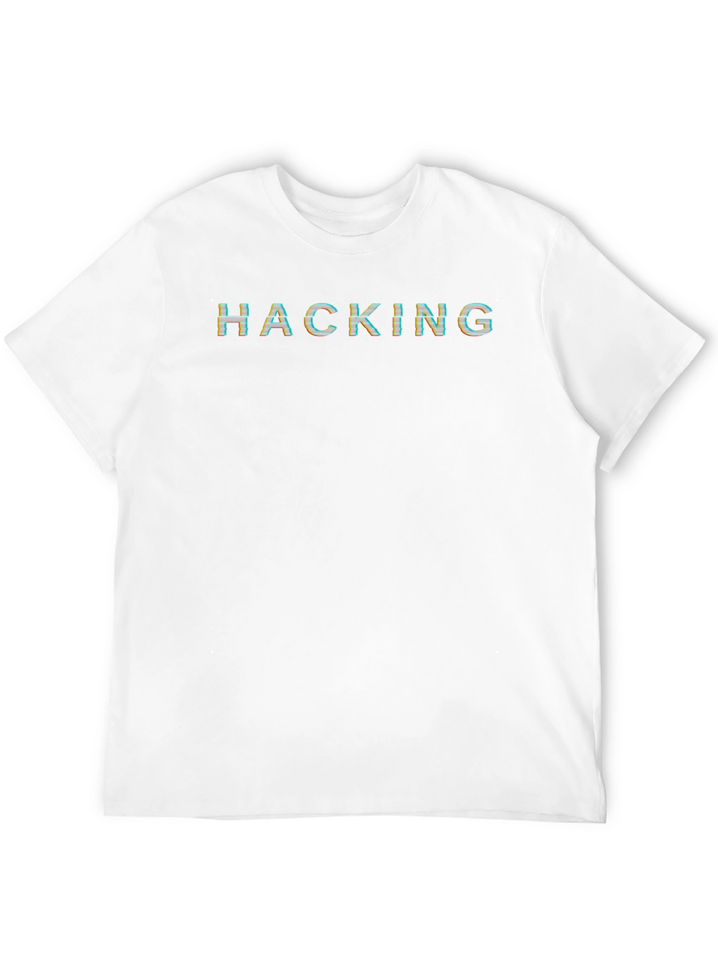 Hacking T-Shirt - Glitch Text Graphic Tee